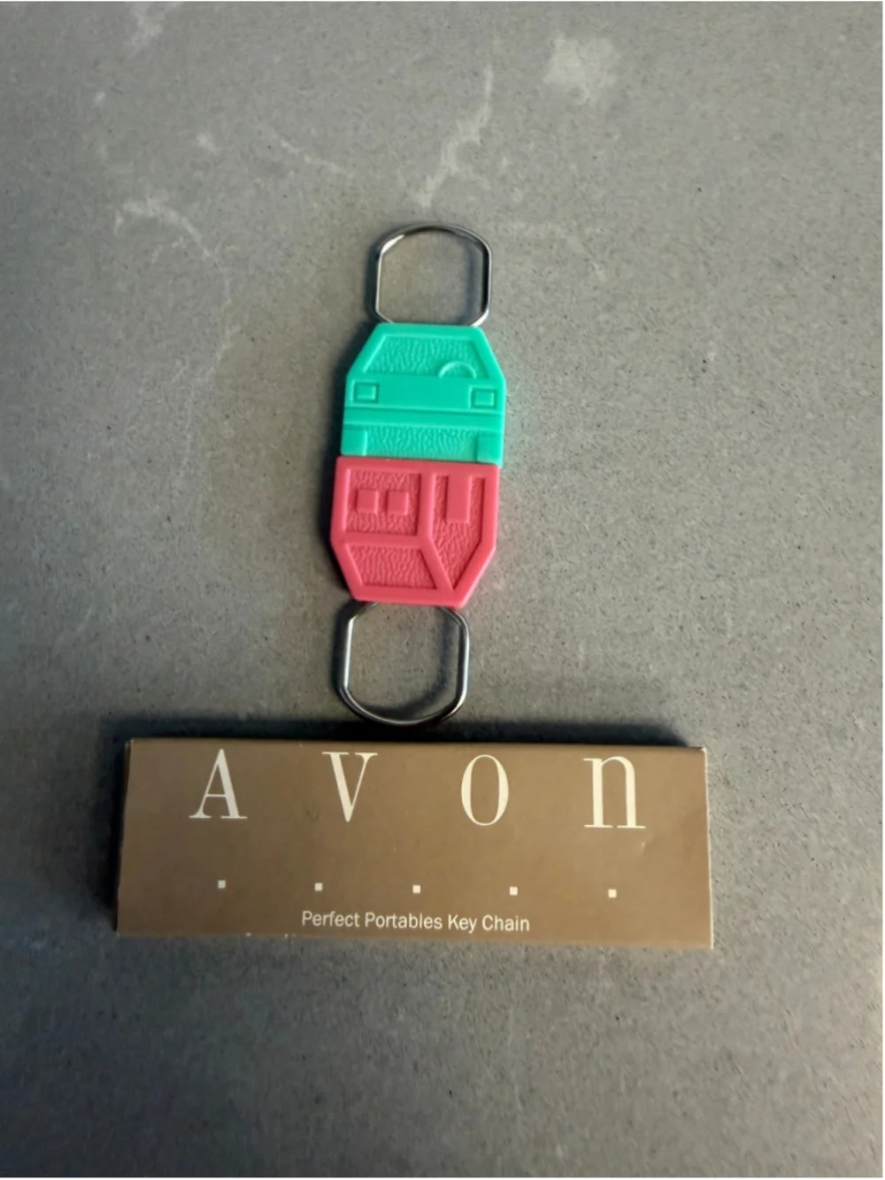 Vintage 1989 Avon Perfect Portables Key Chain Car House NIB Never Used
